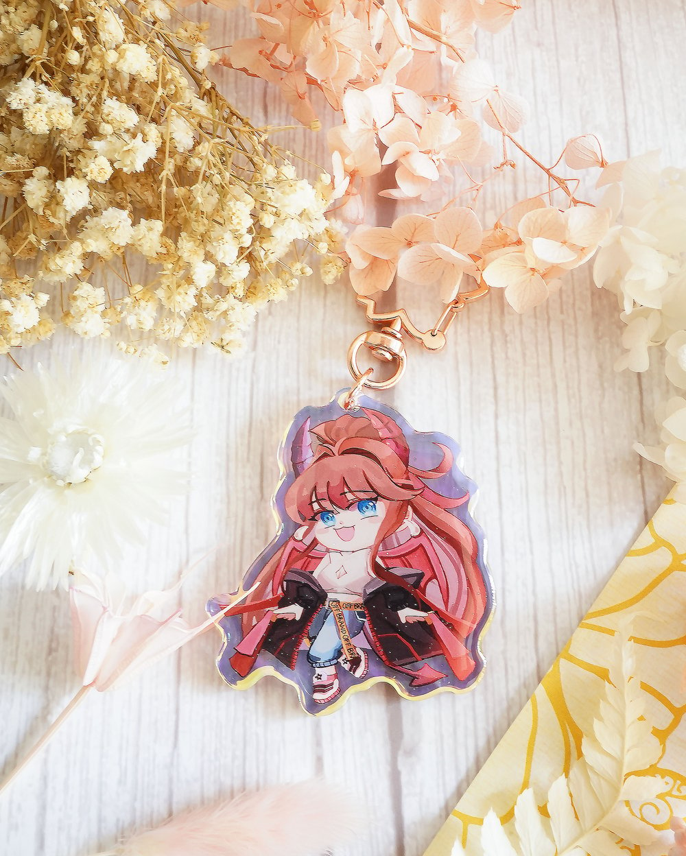 Image of [LIMITED QUANTITY] Grace Rainbow Holographic Acrylic Charm