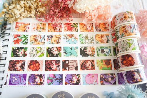 Image of [LIMITED QUANTITY] Genshin Impact Washi Stamp Collection 