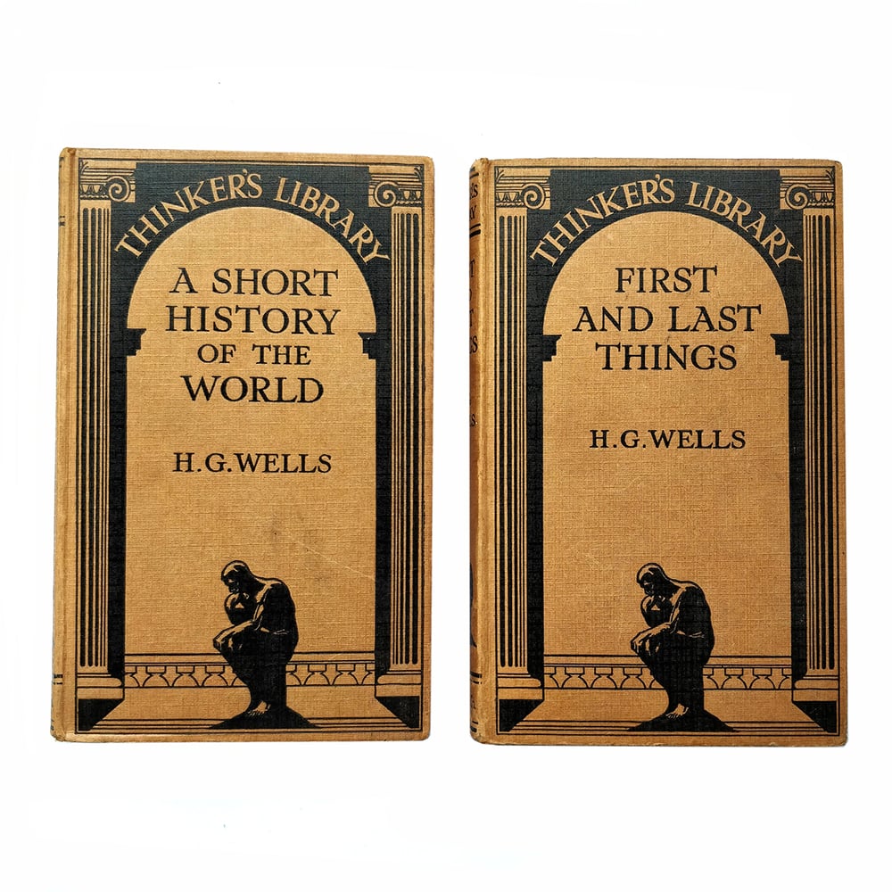 H G Wells Thinkers Library: Two Uniform Volumes from 1929 - FIRST EDITIONS