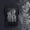 Masque: Black Silk-print T-shirt