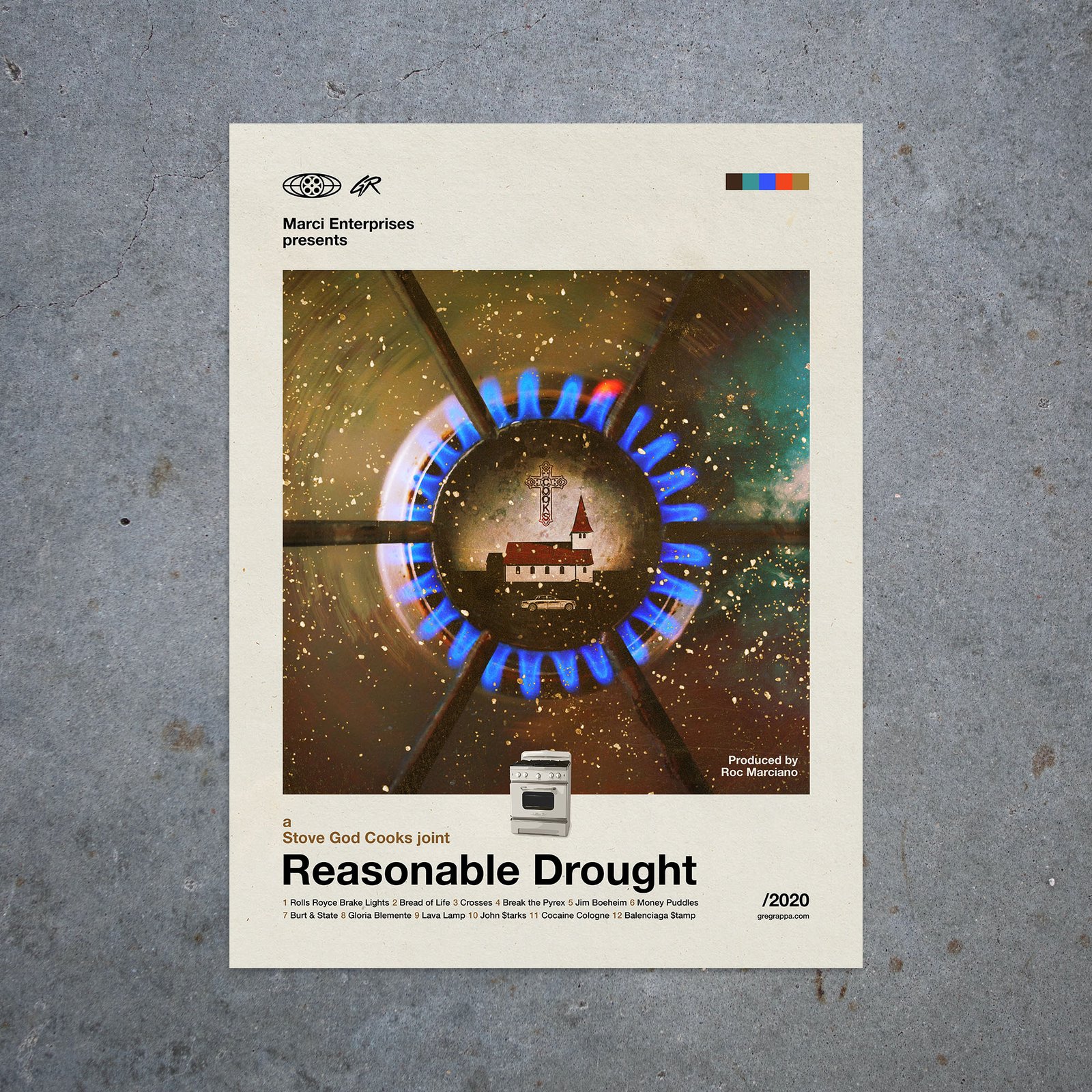 Reasonable Drought (Stove God Cooks) Movie Style Poster | Greg Rappa