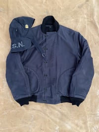 Image 1 of THE REAL MCCOY'S U.S. NAVY HOOK DECK JACKET + WW2 DECK CAP