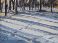 Image 1 of Footsteps in the Snow - Framed Original
