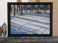 Image 2 of Footsteps in the Snow - Framed Original