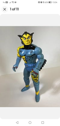 Image 3 of Vintage 1980s Battlehawks Hawklord Action Figure STAR PROWLER Rare Acamas Toys