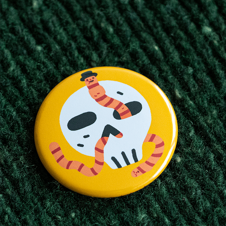 Image of Button badges (Dead & Buried, Burned Out, Kelly...)