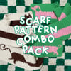 PATTERN COMBO PACK DISCOUNT ✧ sausage dog & kitty cat scarves ✧