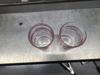 Image 3 of Pair of 10 oz wrapped cups in red, white, and blue