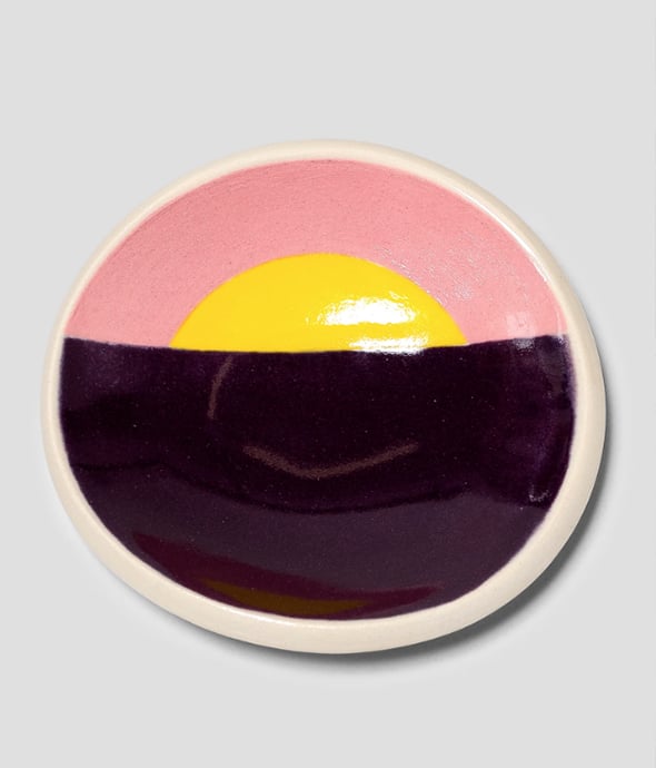 Pauline Wolstencroft - Purple Pink Sun Dish
