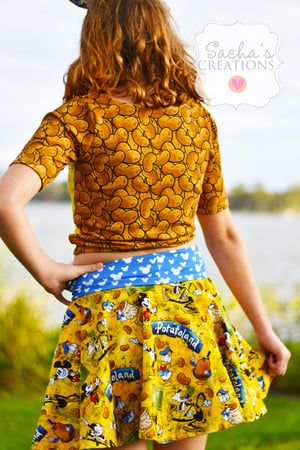 Image of Potatoland Crop Top & Skater Skirt Set 