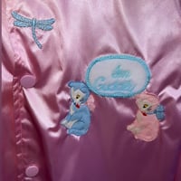 Image 1 of 💕🫧Pink Patch Starter Jacket 🫧💕Unisex Limited Edition🫧
