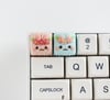 Pink and Blue Bunny Keycap