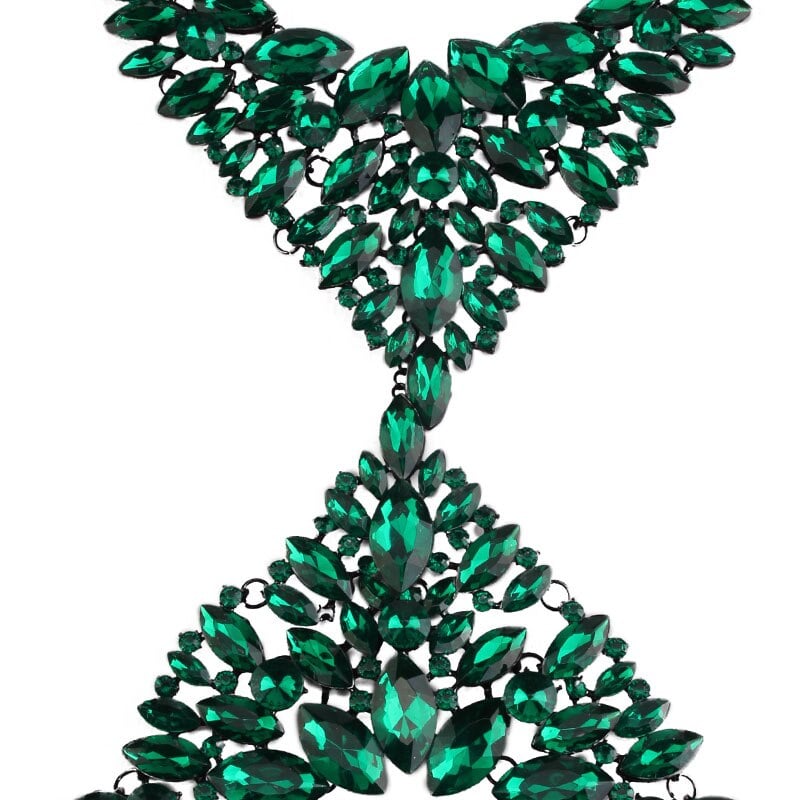 Image of Emerald Body Statement Necklace