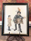 "The Organ Grinder" x Frank Leyendecker Framed Litho 