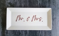Image 3 of Mr. & Mrs. Wedding Platter, Wedding Gift, Anniversary Gift