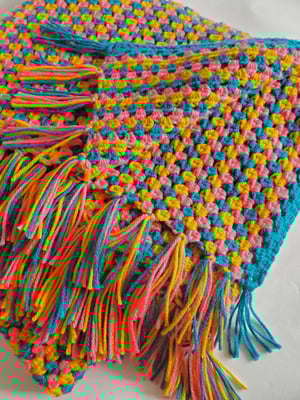 Image of Candy Clown Throw Blanket