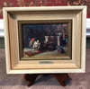 Maria Fortuny Small Framed Painting on Porcelain