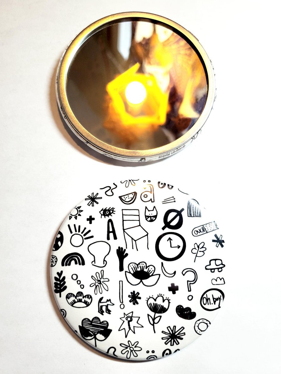 Pocket Mirror (Sketchbook Pattern) annagram studios
