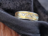 Image 1 of Diamond Geo-Inlay Sz5