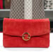 Image of  Vtg. Gucci Reddish Orange Suede Clutch