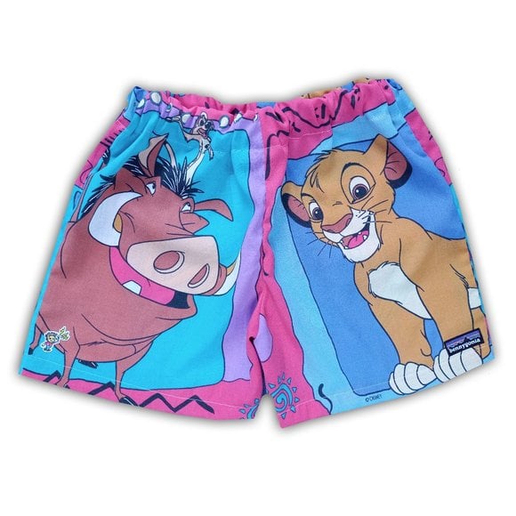 Custom Lion King Reworked Vintage 1990s Bennygonia Shorts