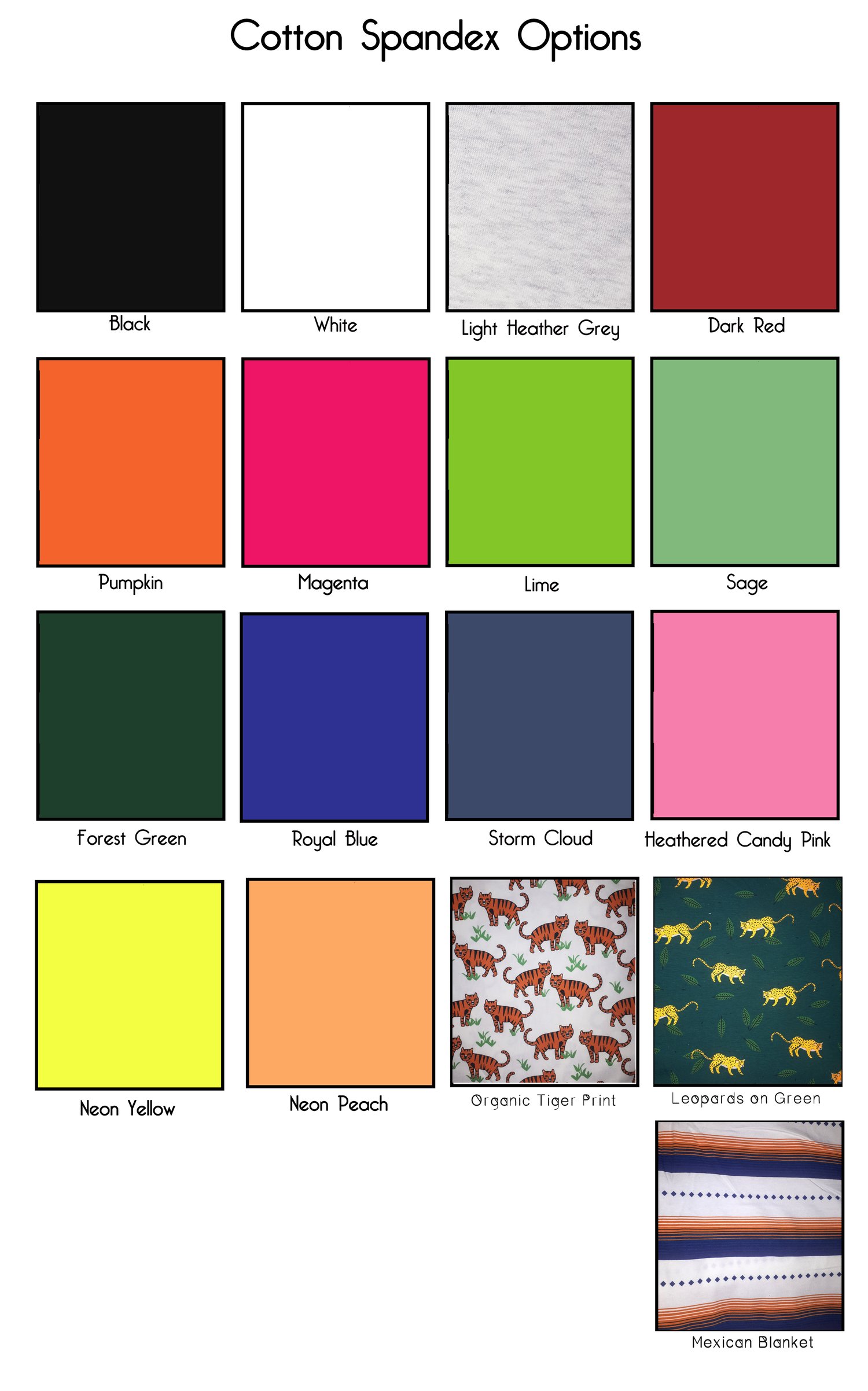 Image of Cotton Spandex Suspenderware with Different Fabric Options