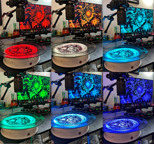 Image of NEW! - 12" Color Changing LED Turntable