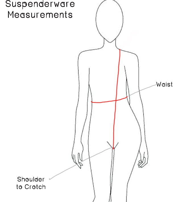 Image of Metallic Or Regular Spandex Suspenderware