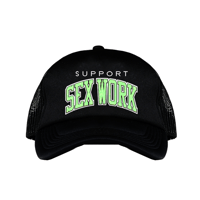 Image 2 of WORK IS WORK MESH TRUCKER HAT