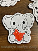 Image 2 of Reusable Coloring Valentines Animals 