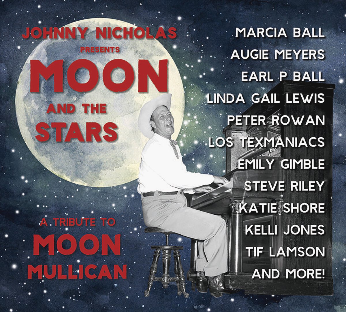 Image of Moon And The Stars: A Tribute to Moon Mullican / CD