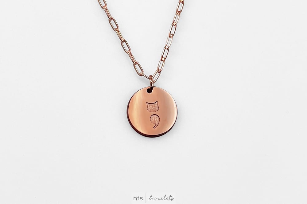 EKG NECKLACE EMBRACE THE JOURNEY (Heart + Rose Gold) | Note To Self ...