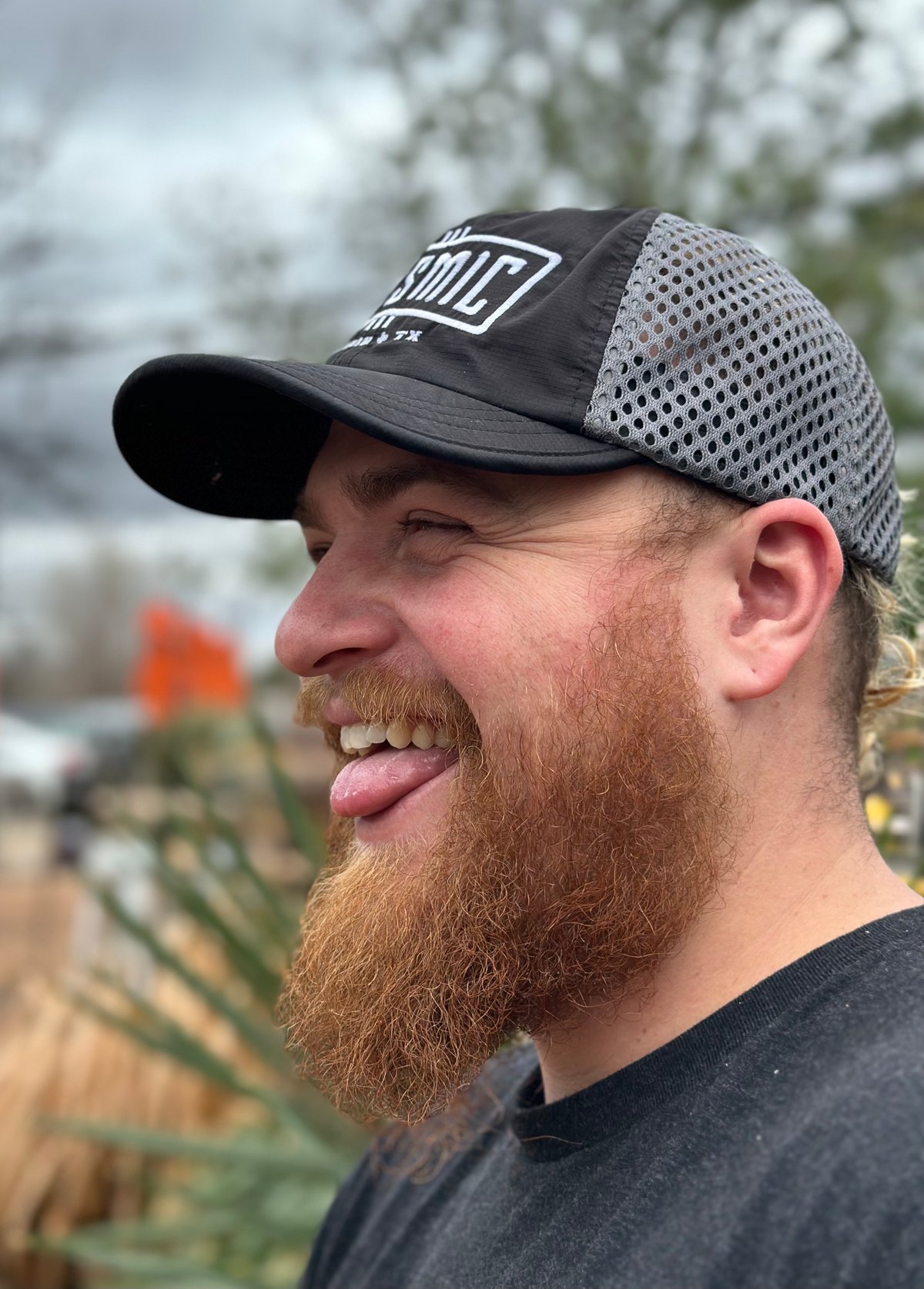 Quick-Dry Cap - Black With Grey Mesh