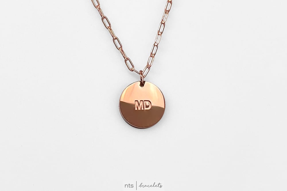 Image of MD CIRCLE NECKLACE (Rose Gold + Limited Edition)