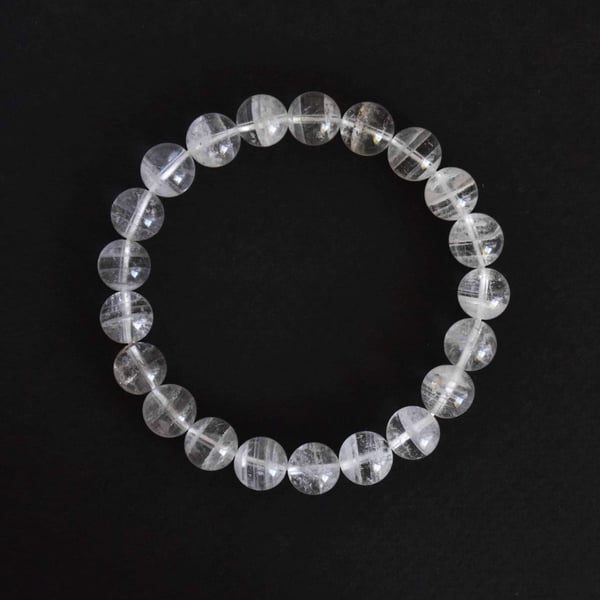 Image of White Lace Agate spheres bracelet