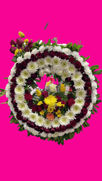 Corona de Rosas con Flores 