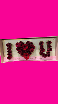 Roses en forma de I Love You 