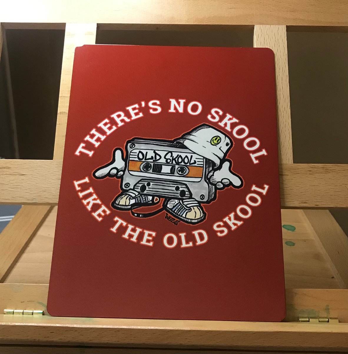 There’s No Skool Like The Old Skool A5 Metal Sign | Keep It Old Skool