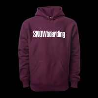 Snowboard St.Louis - Premium Hoodie (Maroon + White Logo)