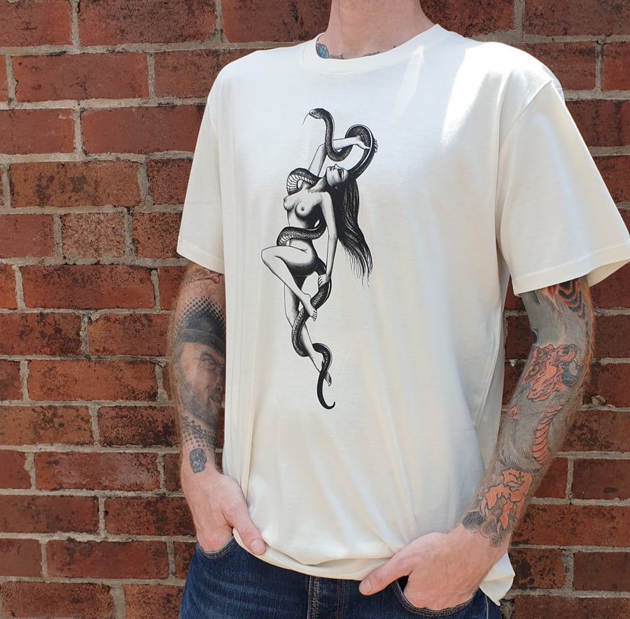 Image of Lady with Snake T shirt