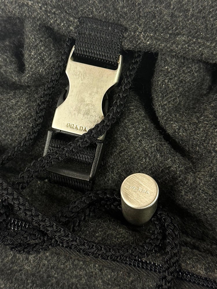 Image of Prada Wool Backpack