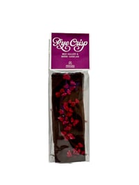 Rye Crisp med hallon och mörk choklad