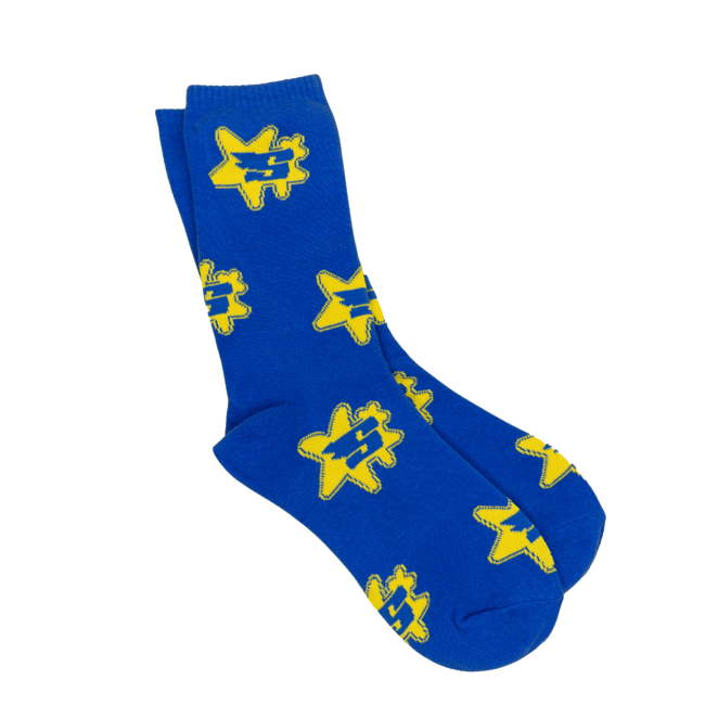 Y2K Socks (Blue/Yellow)