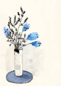 Kunstdruck - "die Blumen meiner Oma"