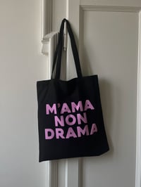 Image 2 of M'AMA NON DRAMA TOTE BAG BLACK