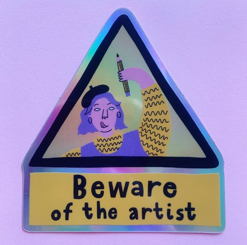 Image of Artist Holographic Sticker
