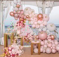 Balloons design with flowers 
