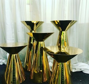 Image of Lala luxury Gold cocktail table / cake stand
