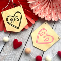 Image 3 of Doodle Heart Mini Pennants