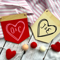 Image 2 of Doodle Heart Mini Pennants